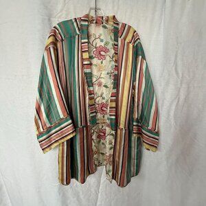 Anthropologie Burning Torch Reversible Kimono Jacket